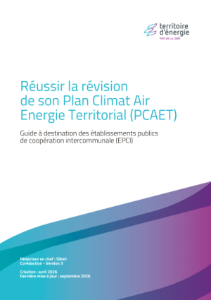 couverture du guide Réussir la révision de son Plan climat air énergie territorial (PCAET)